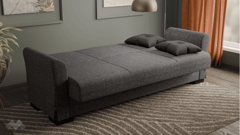 Диван Флоранс триместни сив - изглед 4