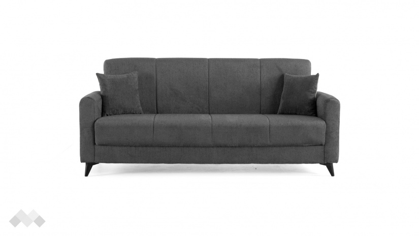 Диван Нуби триместни графит - изглед 2