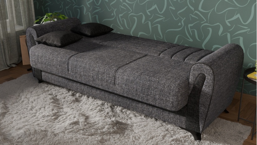 Диван Серен триместни сив - изглед 4