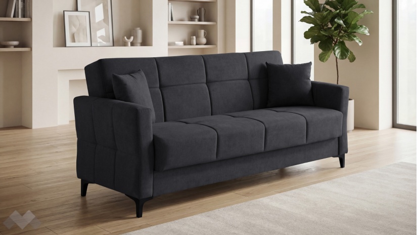 Диван Танго триместни графит - изглед 1