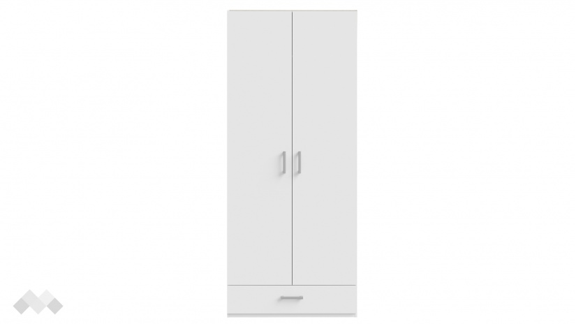 Гардероб Беатрис двукрилни бял - изглед 3