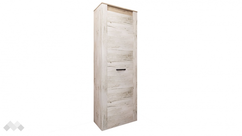 Гардероб Харисън дъб пиемона със сонома арвен - изглед 1 - МебелМаг Гардероб Харисън дъб пиемона със сонома арвен - изглед 1
