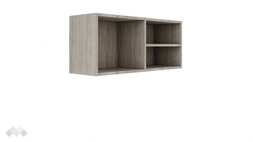 Етажерка Комо с открити рафтове дъб ърбан ойстър - изглед 1 - МебелМаг Етажерка Комо с открити рафтове дъб ърбан ойстър - изглед 1