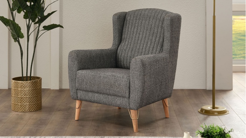 Фотьойл Маниса сив - изглед 1