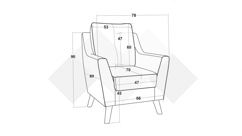 Фотьойл Мерива сив - изглед 4