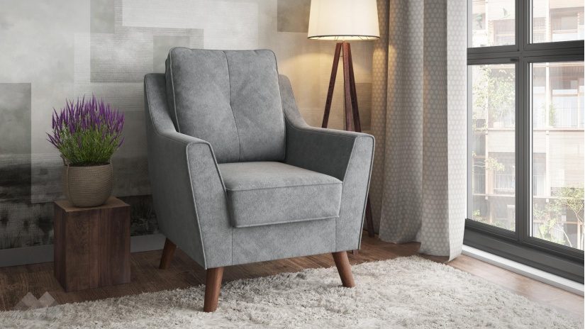 Фотьойл Мерива сив - изглед 1