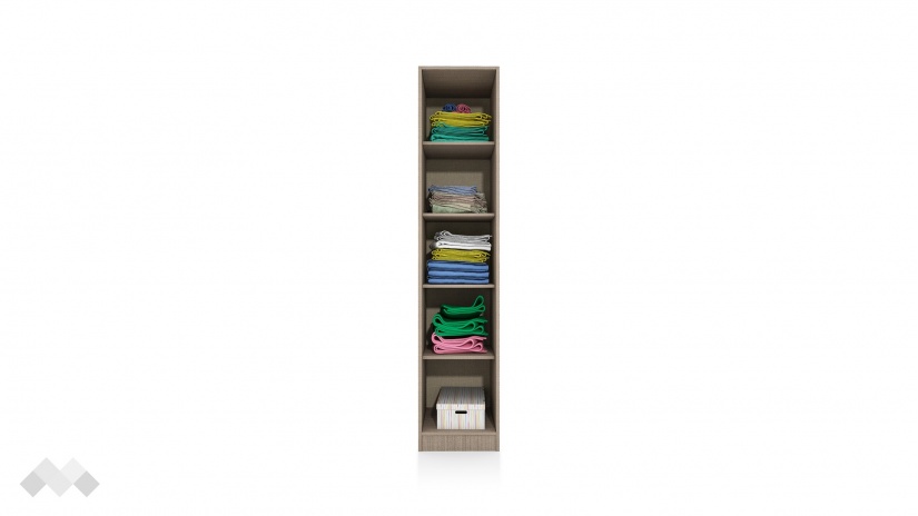 Гардероб Бъфало еднокрилни мока с лате - изглед 5