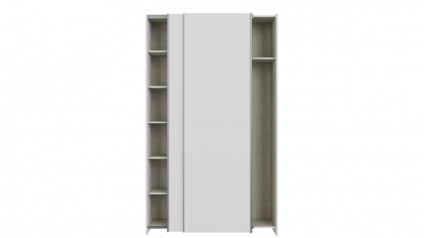 Гардероб Хомано с плъзгащи врати бял - изглед 8
