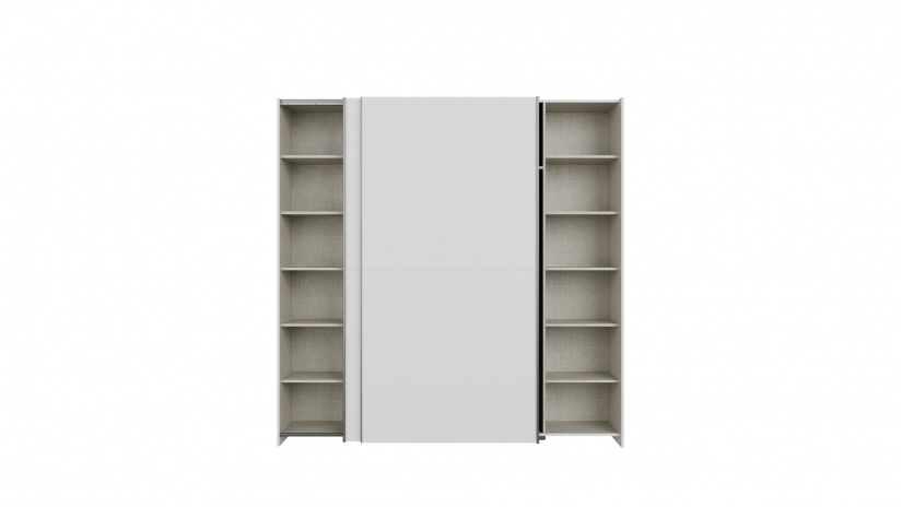 Гардероб Хомано с плъзгащи врати бял - изглед 7 - МебелМаг Гардероб Хомано с плъзгащи врати бял - изглед 7