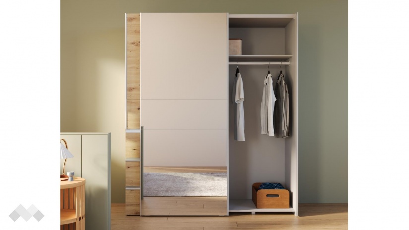 Гардероб Триумф с плъзгащи врати дъб артисан - изглед 4