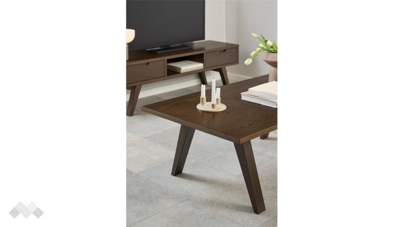 Холна маса Алайн тъмен дъб натурал - изглед 7