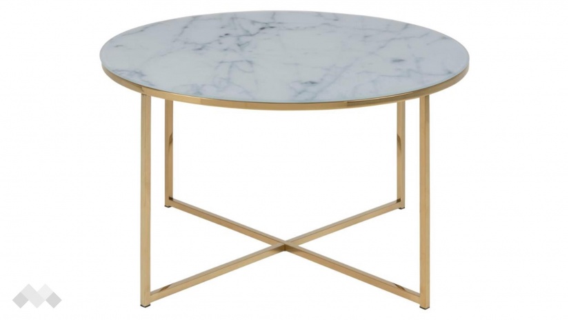 Холна маса Алисма бял мрамор - изглед 2