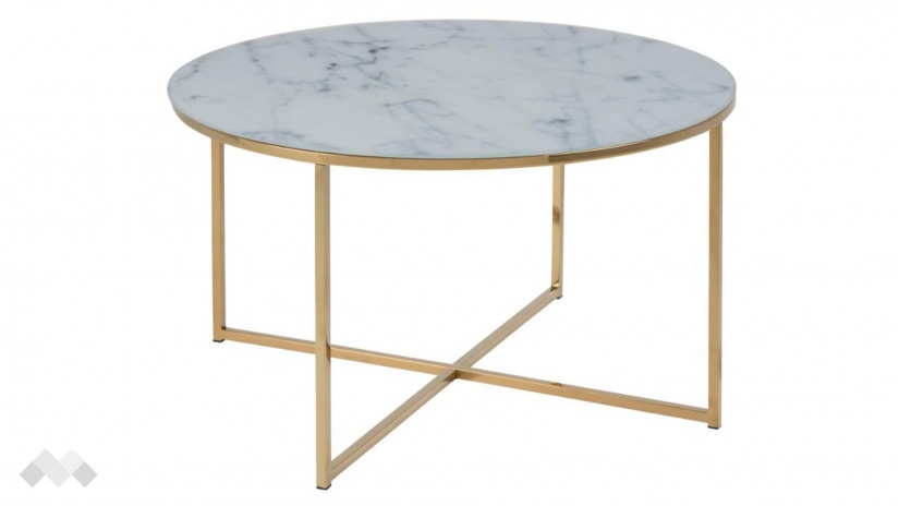 Холна маса Алисма бял мрамор - изглед 1