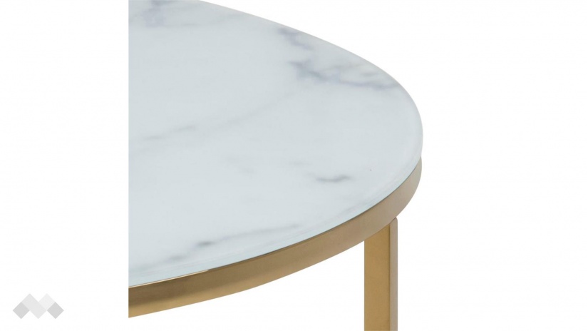 Холна маса Алисма бял мрамор - изглед 3