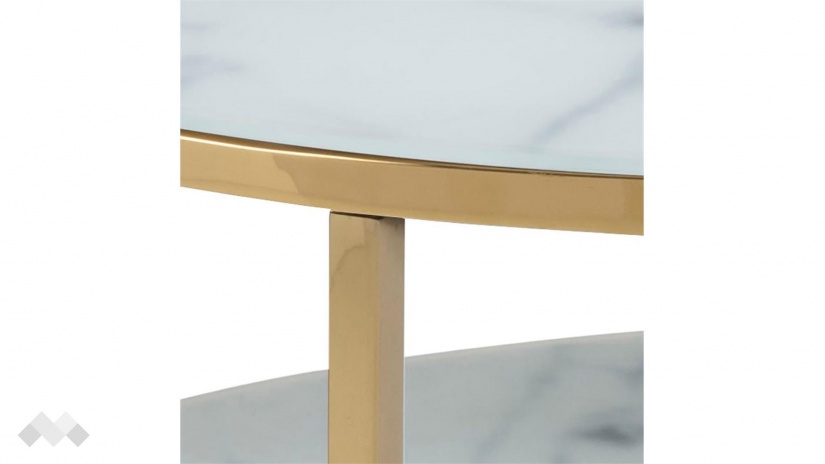 Холна маса Алисма бял мрамор - изглед 4