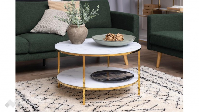 Холна маса Алисма бял мрамор - изглед 6