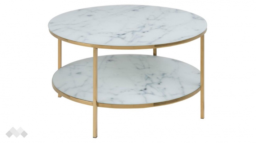 Холна маса Алисма бял мрамор - изглед 1