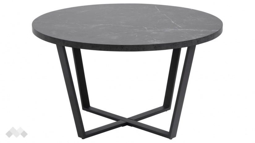 Холна маса Амбъл сив мрамор с черно - изглед 2