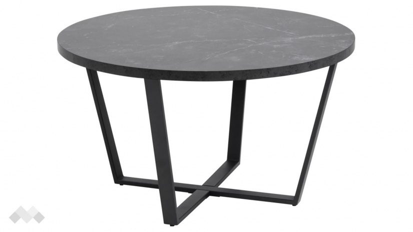 Холна маса Амбъл сив мрамор с черно - изглед 1