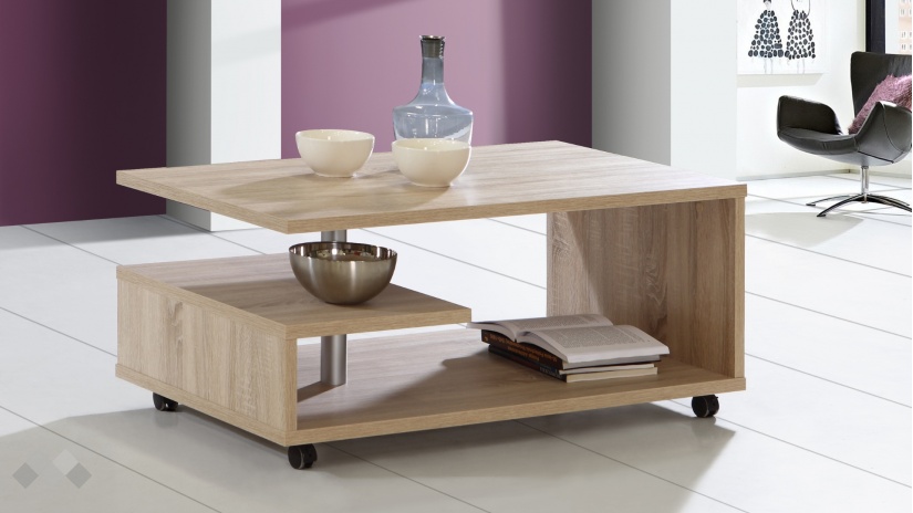 Холна маса Байли дъб сонома - изглед 1 - МебелМаг Холна маса Байли дъб сонома - изглед 1