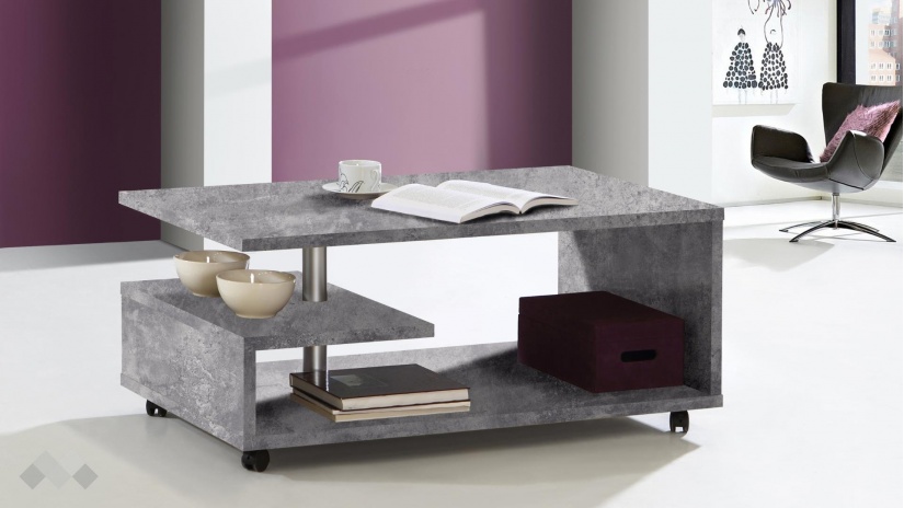 Холна маса Байли светло сиво - изглед 1