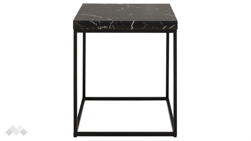 Холна маса Бароса черен мрамор с черно - изглед 2