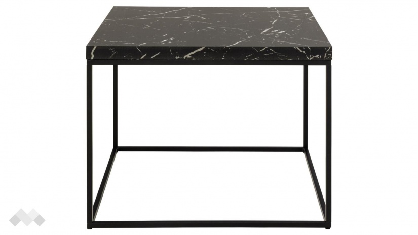 Холна маса Бароса черен мрамор с черно - изглед 2