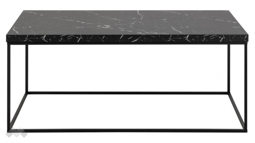 Холна маса Бароса черен мрамор с черно - изглед 2