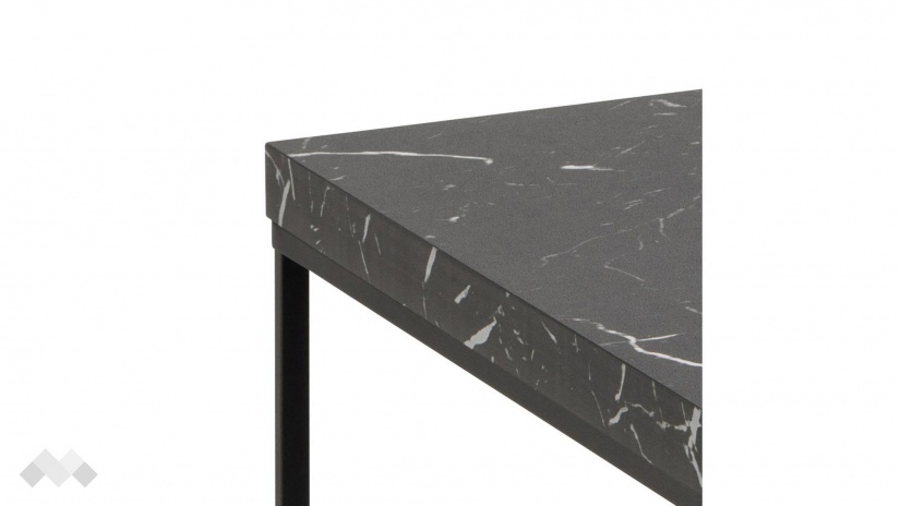 Холна маса Бароса черен мрамор с черно - изглед 3