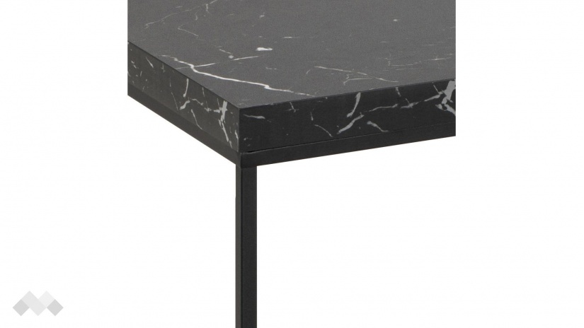Холна маса Бароса черен мрамор с черно - изглед 4