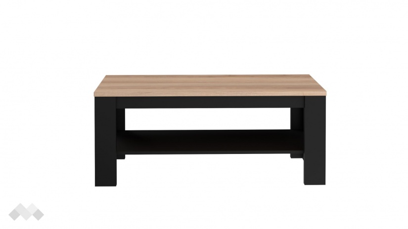 Холна маса Блекхил светъл дъб с черен мат - изглед 2