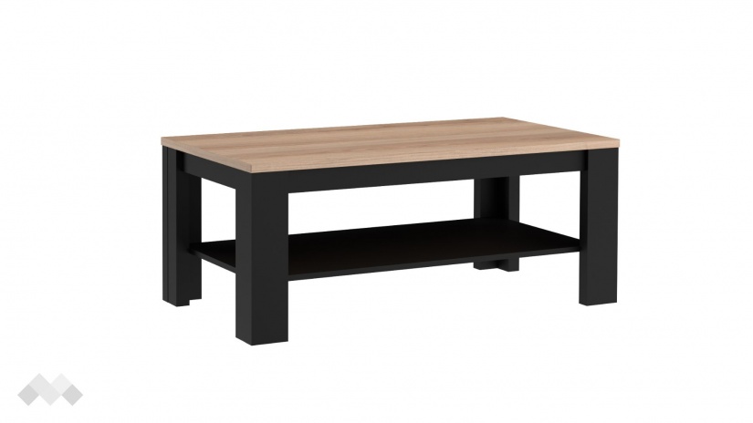 Холна маса Блекхил светъл дъб с черен мат - изглед 3