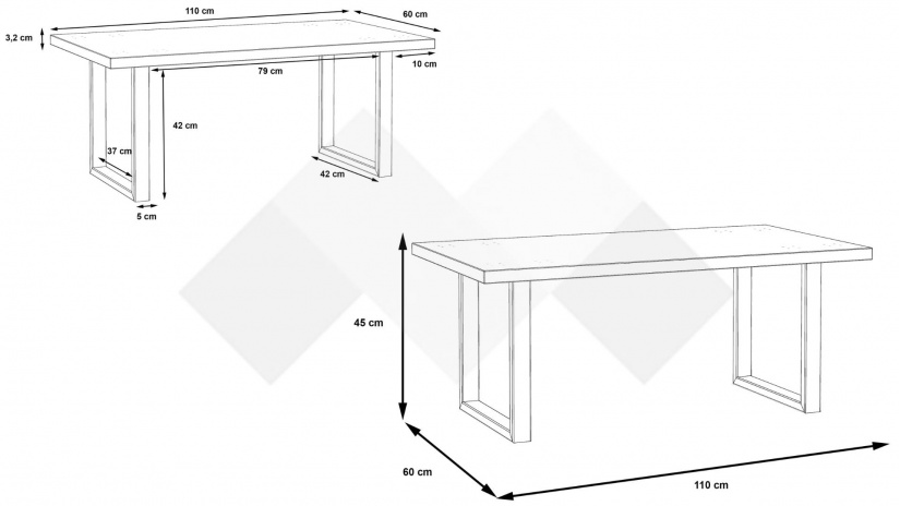 Холна маса Елиан дъб артисан - изглед 4 - МебелМаг Холна маса Елиан дъб артисан - изглед 4