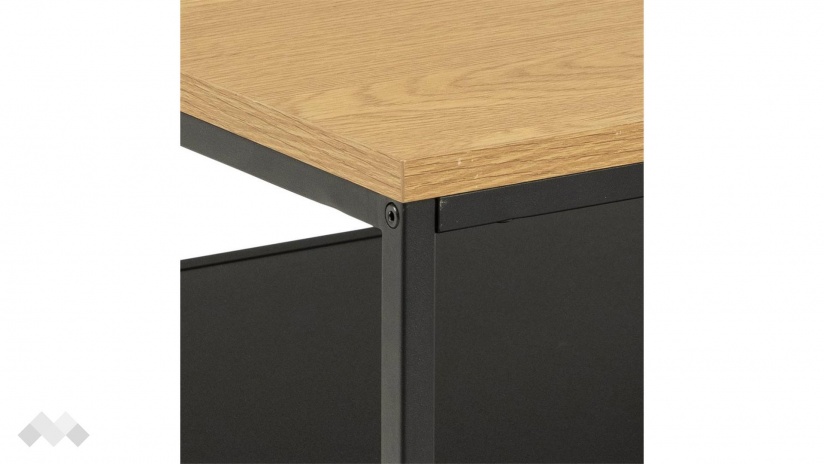 Холна маса Гила тъмен дъб с черен мат - изглед 4