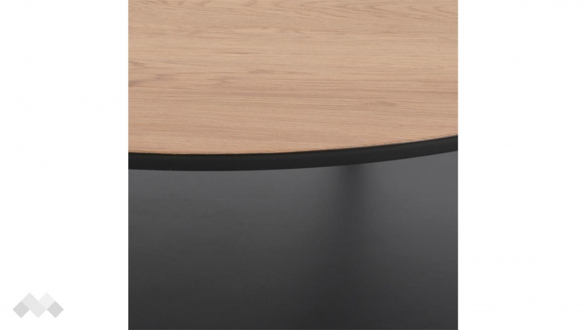 Холна маса Голди тъмен дъб с черно - изглед 4 - МебелМаг Холна маса Голди тъмен дъб с черно - изглед 4