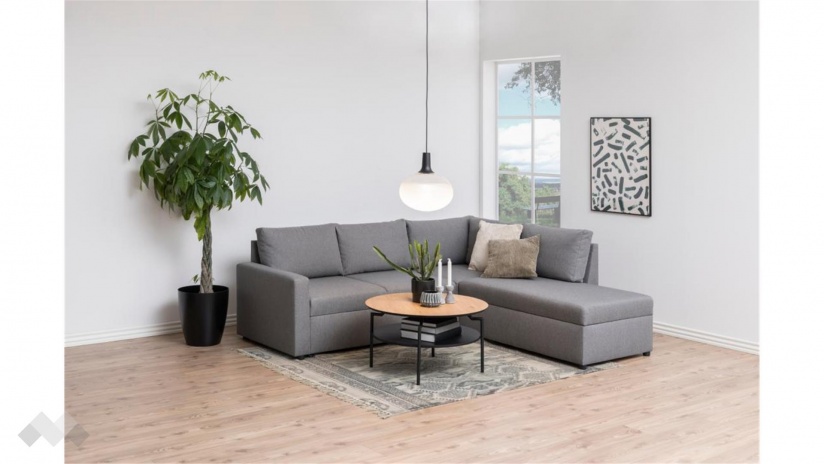 Холна маса Голди тъмен дъб с черно - изглед 7 - МебелМаг Холна маса Голди тъмен дъб с черно - изглед 7