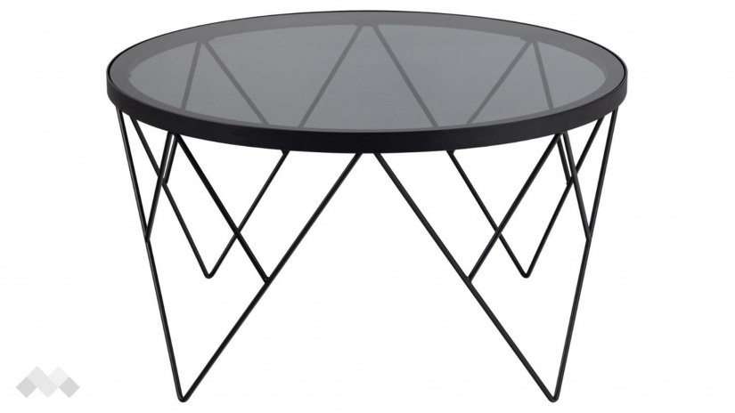 Холна маса Халстоу опушен с черен мат - изглед 2 - МебелМаг Холна маса Халстоу опушен с черен мат - изглед 2