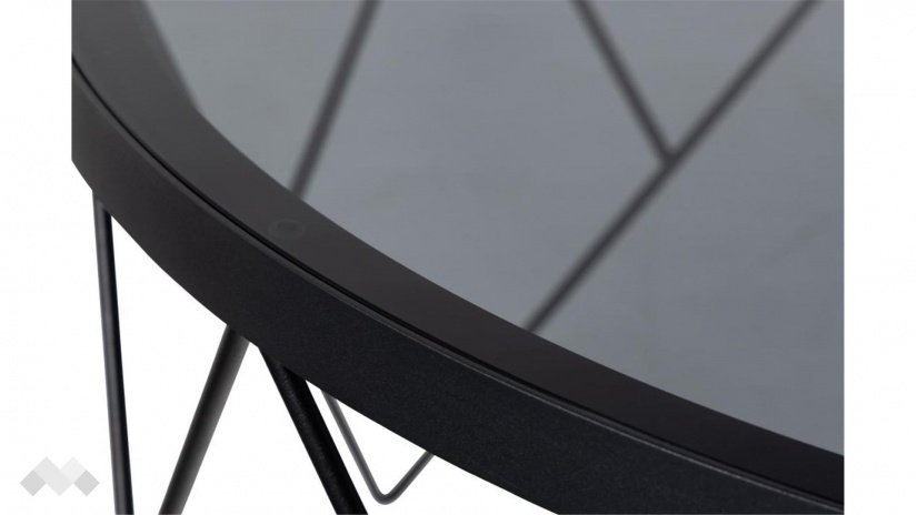 Холна маса Халстоу опушен с черен мат - изглед 4 - МебелМаг Холна маса Халстоу опушен с черен мат - изглед 4