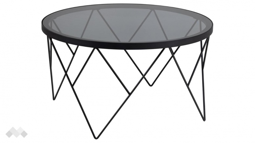 Холна маса Халстоу опушен с черен мат - изглед 1 - МебелМаг Холна маса Халстоу опушен с черен мат - изглед 1