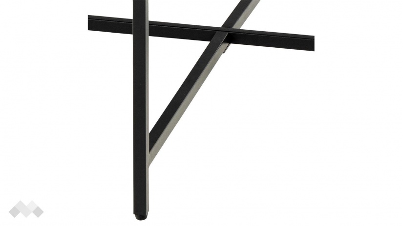 Холна маса Ламоан черен мрамор с черен мат - изглед 4 - МебелМаг Холна маса Ламоан черен мрамор с черен мат - изглед 4