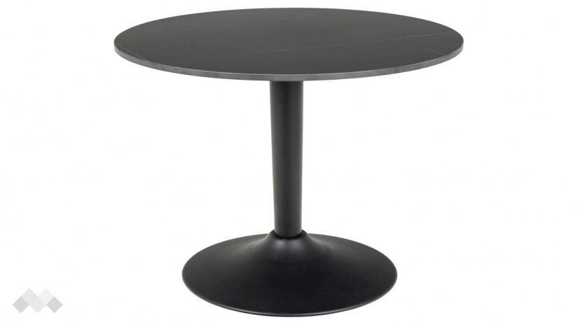 Холна маса Малта черен с черен мат - изглед 1