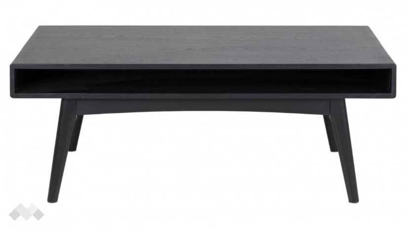 Холна маса Мартен дъб черен мат - изглед 2 - МебелМаг Холна маса Мартен дъб черен мат - изглед 2