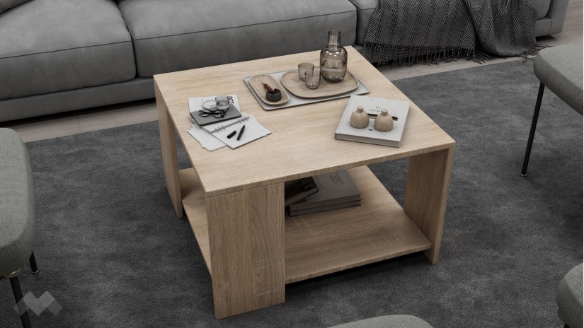 Холна маса Одета дъб сонома - изглед 1 - МебелМаг Холна маса Одета дъб сонома - изглед 1