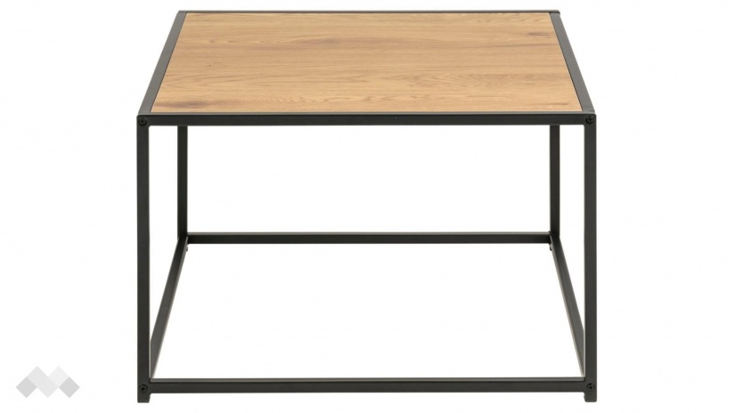 Холна маса Сийфорд тъмен дъб с черно - изглед 2 - МебелМаг Холна маса Сийфорд тъмен дъб с черно - изглед 2