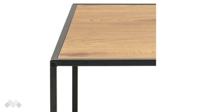 Холна маса Сийфорд тъмен дъб с черно - изглед 4 - МебелМаг Холна маса Сийфорд тъмен дъб с черно - изглед 4