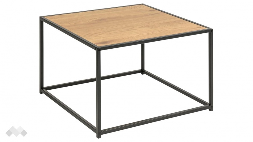 Холна маса Сийфорд тъмен дъб с черно - изглед 1 - МебелМаг Холна маса Сийфорд тъмен дъб с черно - изглед 1