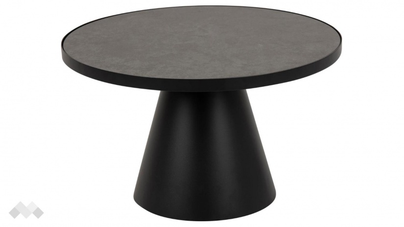 Холна маса Соли черен с черен мат - изглед 1