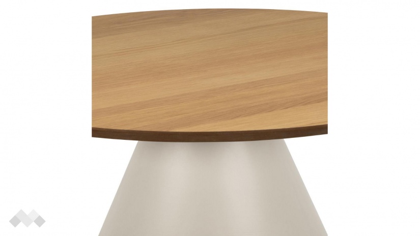 Холна маса Соли дъб натурал със сив мат - изглед 2 - МебелМаг Холна маса Соли дъб натурал със сив мат - изглед 2