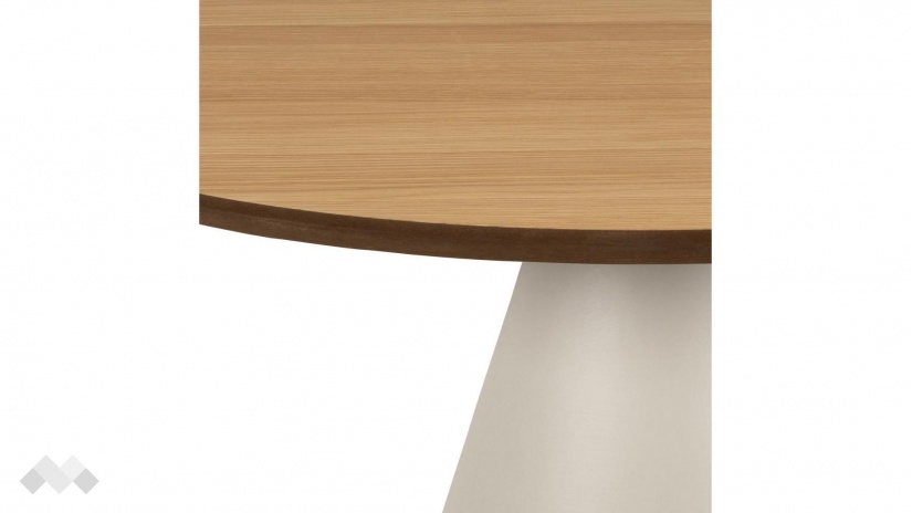 Холна маса Соли дъб натурал със сив мат - изглед 2 - МебелМаг Холна маса Соли дъб натурал със сив мат - изглед 2