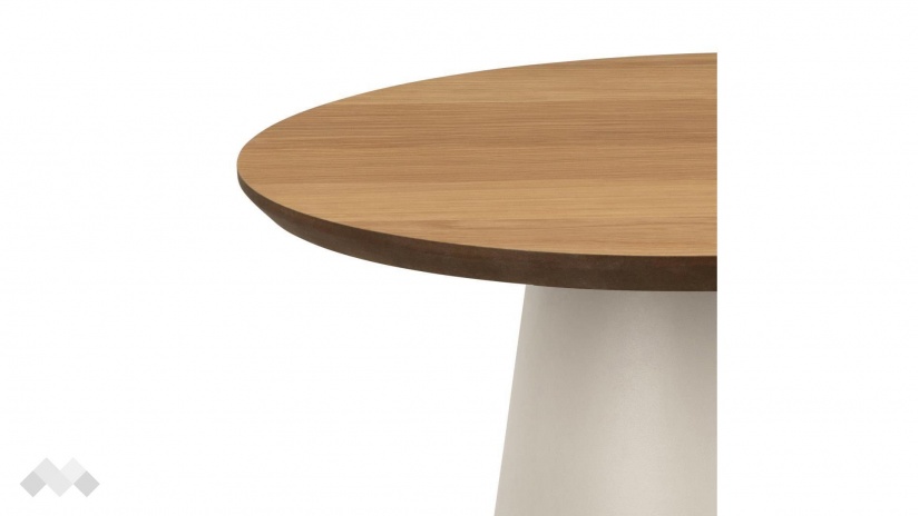 Холна маса Соли дъб натурал със сив мат - изглед 2 - МебелМаг Холна маса Соли дъб натурал със сив мат - изглед 2